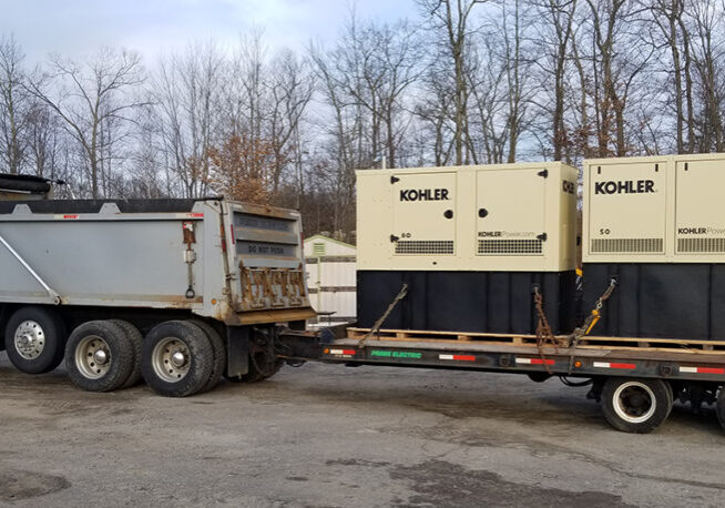 Kohler Generators on truck bed